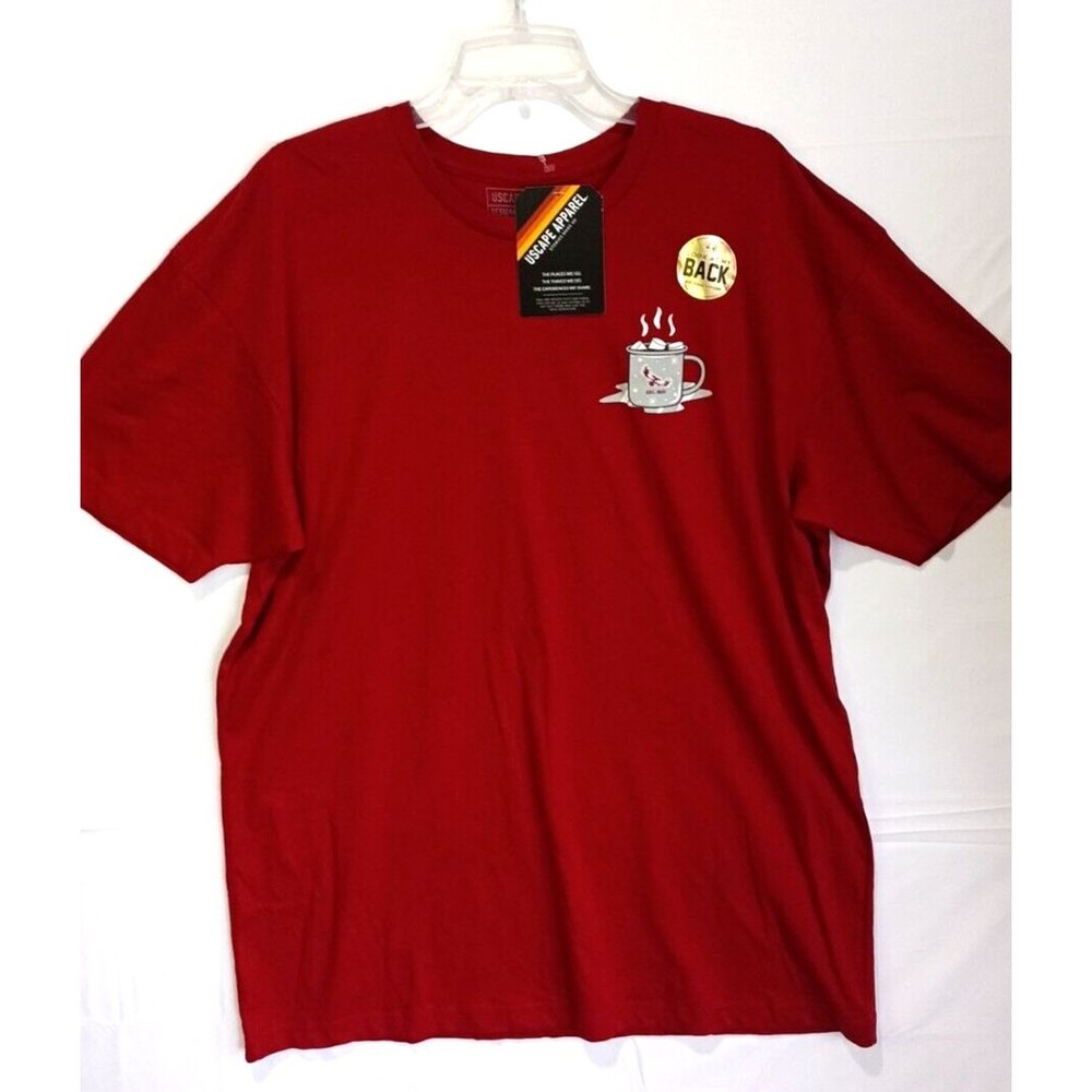 Uscape Apparel Saint Joseph's University Hot Cocoa Red XL T-Shirt Dual Sides NWT